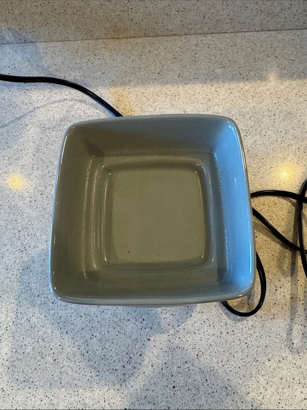 Scentsy Classic Curve Gloss Gray Ceramic Wax Warmer